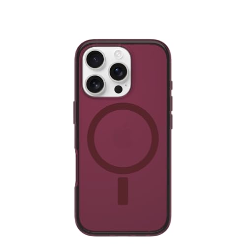 Image of OtterBox iPhone 16 Pro Symmetry Series Clear Case - Foxberry Pink - Ultra-Thin, Sleek iPhone Case, Glitter iPhone Case