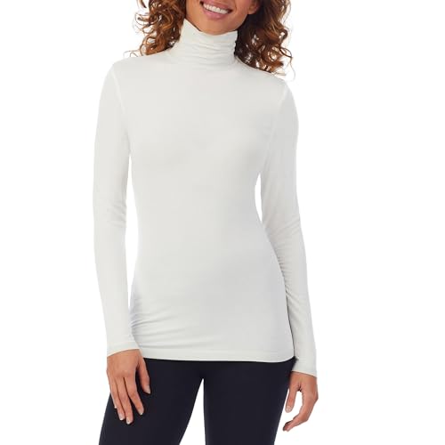 Image of Cuddl Duds Women's Softwear with Stretch Long Sleeve Turtle Neck Top