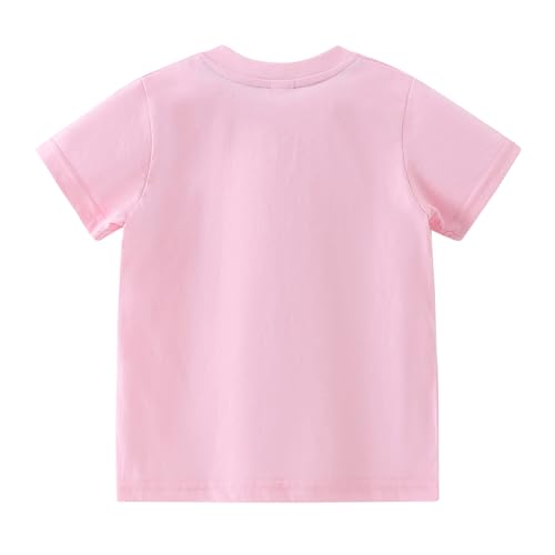 Image of AMIYAN Toddler T Shirts Boys Girls Basic Tee Summer Cotton T-Shirts Crewneck Short Sleeve Shirts for Kids 2-7Y