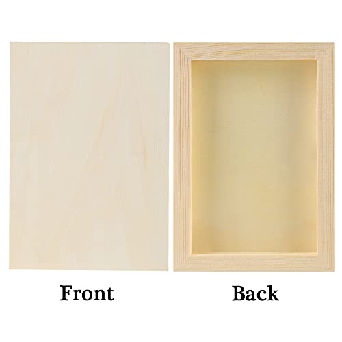 Adxco 8 Pack Wood Panels 5 X 7 Inch Wooden Canvas Board Unfinished Wooden Panel Boards For Painting, Arts, Pouring Use With Oils, Acrylics #TOP2