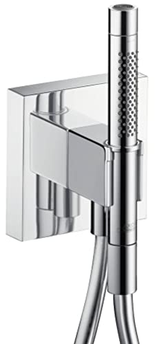 AXOR Starck Fixfit Porter 120 / 120 avec douchette tube 2jet et flexible de douche, chromé, 12626000