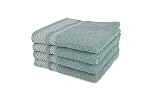 jilda-tex Handtuch Duschtuch Frottierware Set 100% Baumwolle Verschiedene Größen/Farben (2 x Duschtücher, Mint)