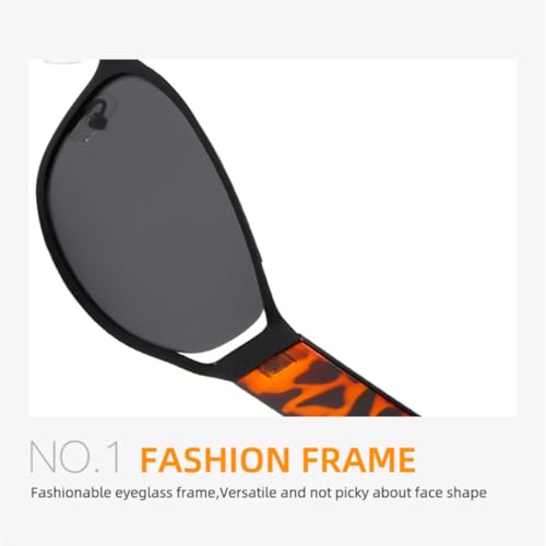 Lunettes de soleil ovales protégeant du soleil look rétro pour tous - 4