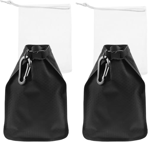 Leanockesa 2Pcs Portable Travel Soap Holder Case for Shampoo Bars, Waterproof & Leakproof Soap Bar Container Bag, Foldable Soap Pouches for Camping Enthusiasts (A)