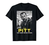 The Pitt The Work Never Stops Dr Robby Black & White Poster T-Shirt