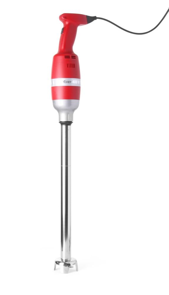 Hendi Set Frullatore A Immersione (Piede Con Lama 40Cm) - Accessorio Frusta 33Cm E Supporto Di Montaggio E Stoccaggio Da Parete, Velocità Regolabile, 230V, 400 W, ø100X(H)765Mm, Poliammide, Inox-image