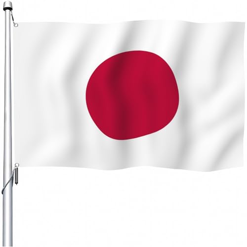 Drapeau du Japon YongFoto 0,8x1,2m pour décoration extérieure de jardin et fête
