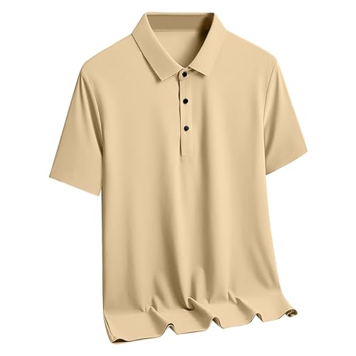 Polo para hombre de primera calidad, camiseta polo ajustada de verano, cuello piqué, manga corta, ropa de trabajo, camiseta polo de seda de hielo, camiseta de golf de secado rápido, camisa de golf