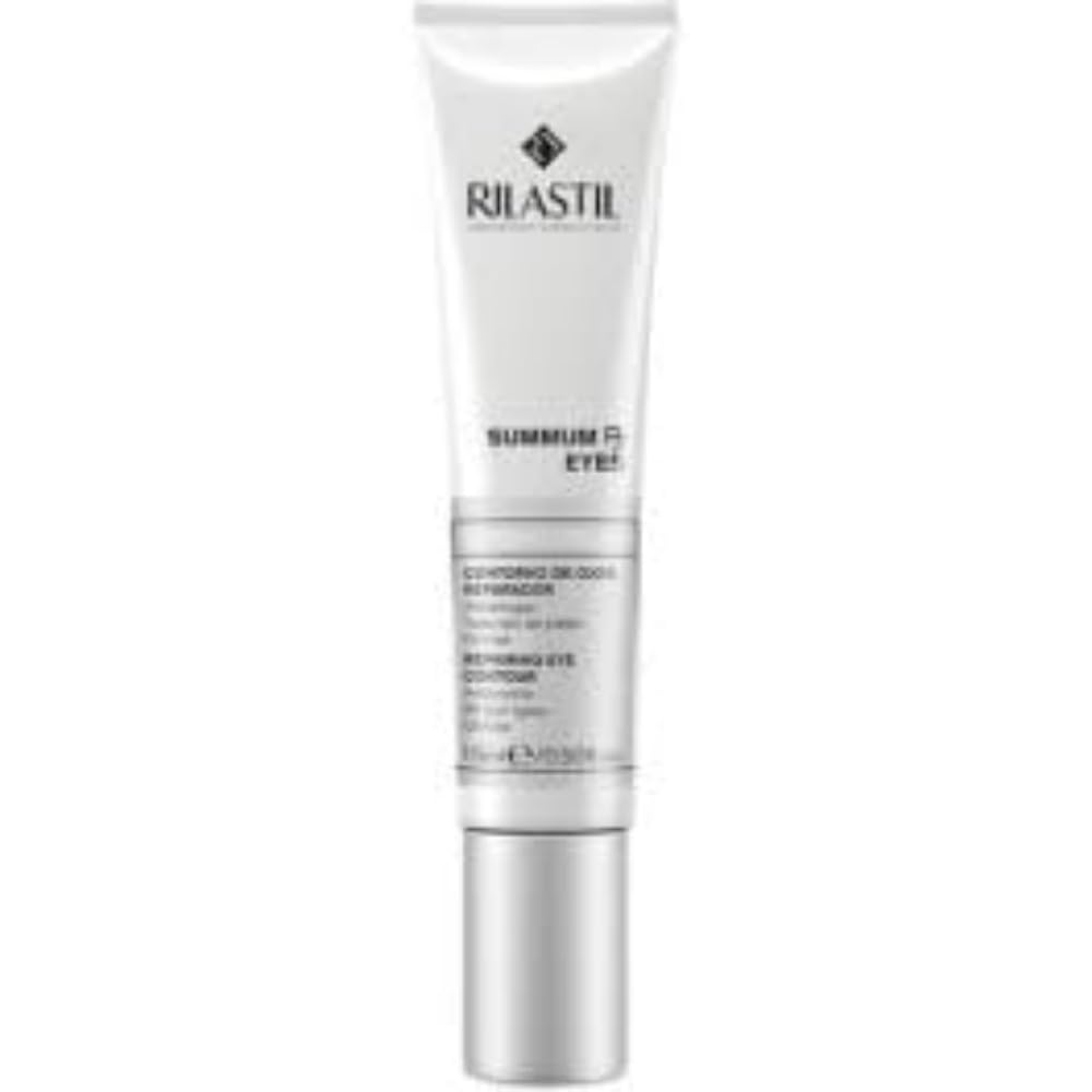 Rilastil Summum RX Eyes Contorno de Ojos Antiedad, Antibolsas y Antiojeras, con Ácido Hialurónico y Cafeína, No Comedogénico, Sin Parabenos, 15 ml