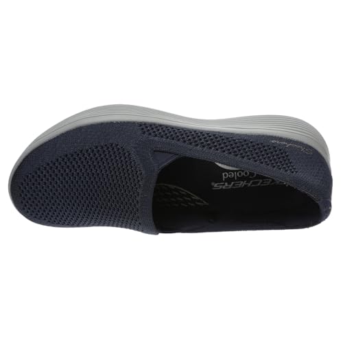Image of Skechers Modern Comfort Relaxed Fit: Arch Fit Laguna-Adore Her Women's Slip On, 6.5 B(M) US, Navy