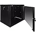 Navepoint 9U Deluxe IT Wallmount Cabinet Enclosure 19-Inch Server Network Rack with Locking Glass Door - Black