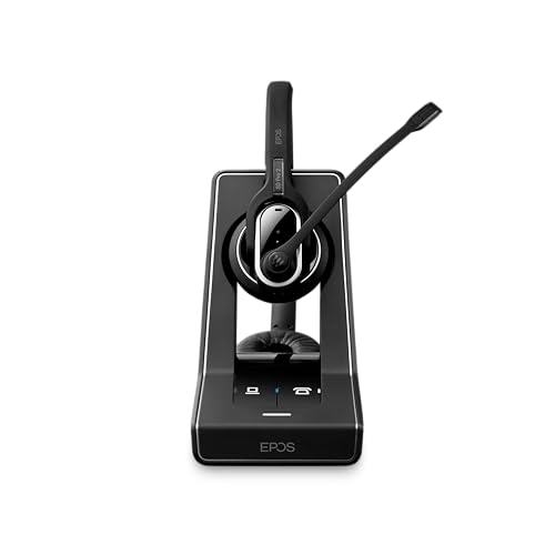 Image of Sennheiser Enterprise Solution SD Pro2 ML Double-Sided Multi Connectivity Wireless Headset for Desk Phone & Skype for Business Ultra Noise-Cancelling Microphone, Black