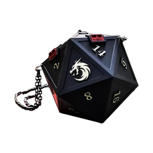 Sac à main motif dés D20 : pochette bandoulière chic pour vos sorties et soirées jeux