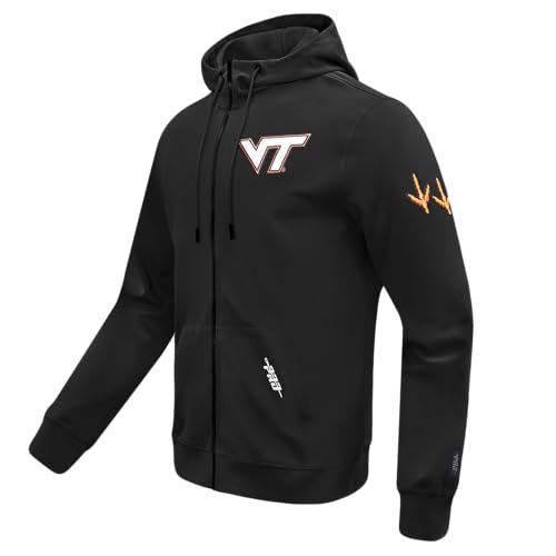 Image of Pro Standard Mens College Classic Chenille Cotton Double Knit Full Zip Hoodie