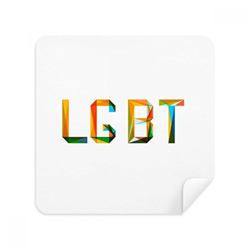 Chiffon microfibre arc-en-combi LGBT pour nettoyer vos lunettes et écrans de téléphone x2