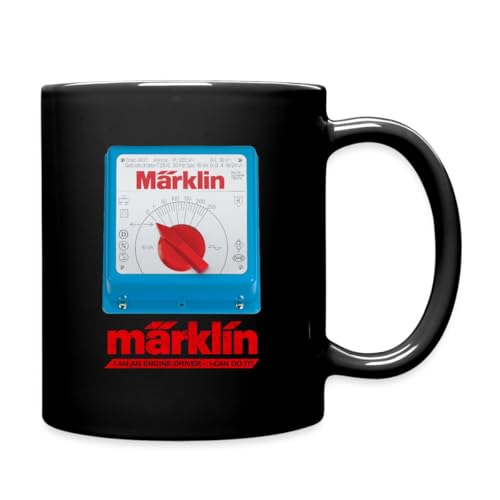 Spreadshirt Märklin Blauer Transformator Tasse Einfarbig, One size, Schwarz