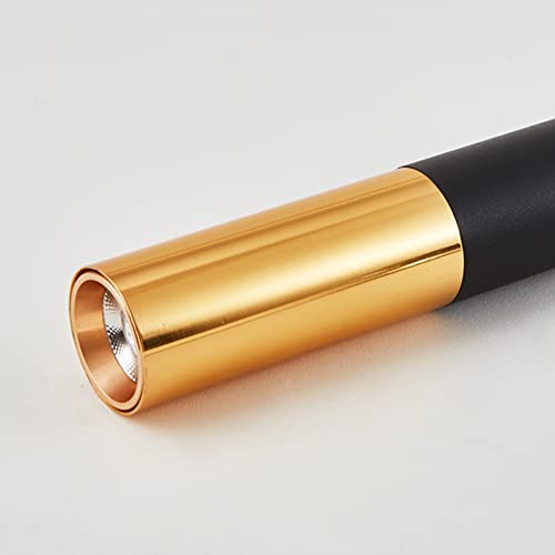 Luz de aluminio de suspensión cilíndrica negra para iluminación de barras 4