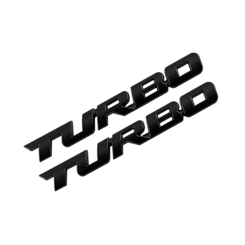 UpAuto 3D Metal Turbo Emblem car Badge Sticker for All