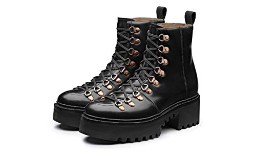 Grenson Nanette - Botas de Senderismo para Mujer, en Color Negro