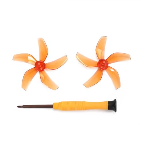 Hélices à 5 pales pour DJI NEO, hélice colorée de rechange pour hélice à ailettes à faible bruit pour accessoires de drone Neo (1 paire, orange)