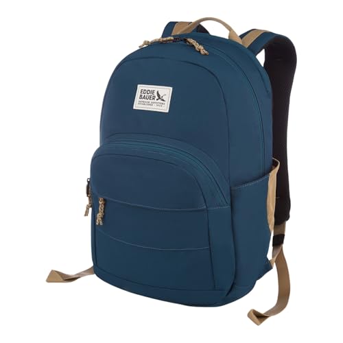 Eddie Bauer Campus Backpack 26L | Everyday Carry | Work | Travel | Commuter | Padded Laptop Sleeve | Stretch Bottle Pockets | Lightweight | Durable - Marine Blue4