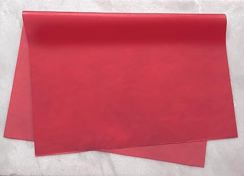 Papel de Seda Colorido 50x70cm - 50 Folhas Cor:Vermelho