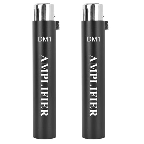 Bloepum 2X Replace for DM1 Dynamic Wired Microphone Amplifier 28Db Gainer Microphone Preamplifier for Livestream SM7B Mic,Black