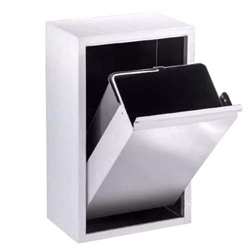 Caneca de basura empotrada de acero inoxidable 8 L