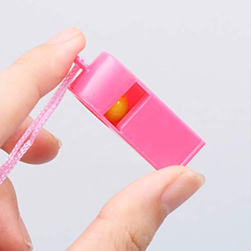 Apitos de Plástico da Stosbok, Apitos de árbitro coloridos para reabastecimento, 24 peças (cor aleat