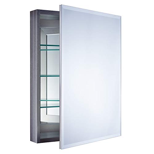 Photo 1 of **SEE NOTES**
Miseno MBC3023 Carlentini 30" H x 23" W Recessed or Surface Mount Medicine Cabinet with Beveled Mirror - Brushed Nickel