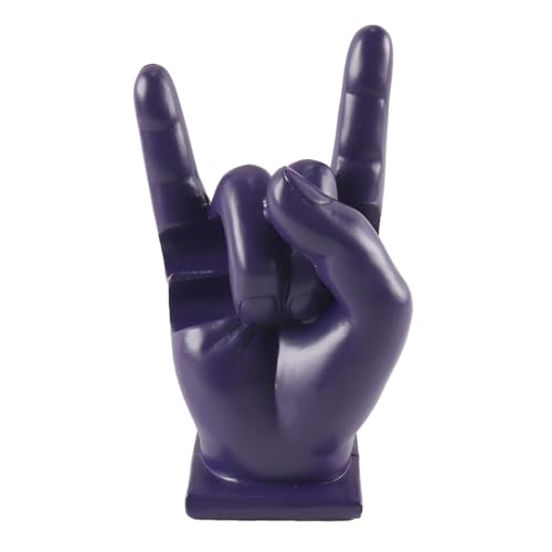 Sarini Soporte Divertido De Resina Para Baquetas, Expositor De Baquetas, Regalo Divertido Para Bateristas, Color Morado