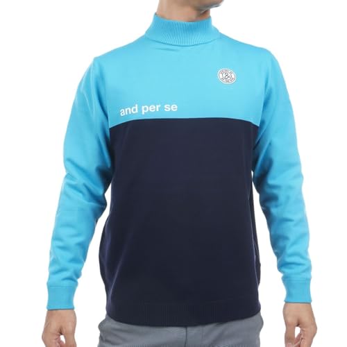 [アンパスィ] セーター メンズ ゴルフウェア amf2315a3 3L(3L) スカイブルー(32)