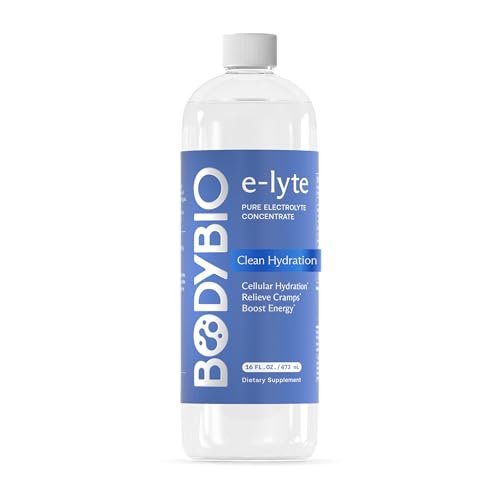 BodyBio e-Lyte - Liquid Electrolyte Concentrate for Clean Hydration, Energy