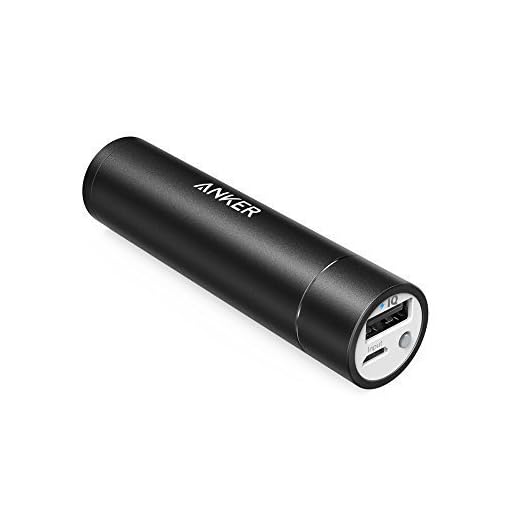 Anker PowerCore+ Mini 3350mAh Externer Akku Power Bank Ladegerät mit PowerIQ für iPhone 7 6s, 6, 5s, Galaxy S7, S7 Edge, S6, S5, S4, S3, S3 mini, Nexus und andere Smartphones (Schwarz)