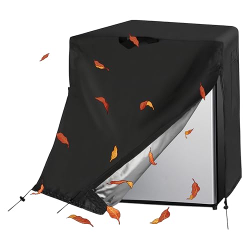 Ahuuen Cubierta antipolvo para refrigerador, protector de nevera a prueba de polvo, impermeable, reutilizable, protector compacto para cocina al aire libre, sótano, taller, dormitorio, almacenamiento