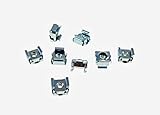 8 Pack #8-32 Self-Retaining Cage Nuts - 3/8