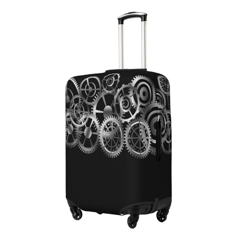 Metalic Gears Luggage Cover for Suitcase, Suitcase Cover Protector Fit 25-28 Inch Luggage Travel Accessories, L2