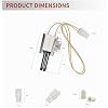 316489400 5304534663 Gas Range Oven Igniter Replacement Part, Replaces the following ignitor model 316428500 316428501 5304462661
