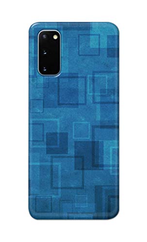 Image of Printed Hard Back Cover Case for Samsung Galaxy S20 4G | Samsung S20 5G Back Cover (Plain Azure Blue) -1302
