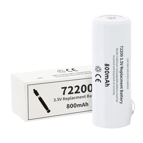 3.5V Rechargeable Battery for Welch Allyn 72200 & 71050/11720 Medical Devices - UL/CE Certified, 800mAh Ni-CD Replacement (Fits Otoscope/Diagnostic Handles)
