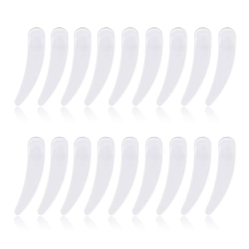 100PCS Cosmetic Spatulas, Small Makeup Spatula, Mini Plastic Makeup Scoop for Mixing and Sampling, Skin Care Facial Cream Mask Spatula (White)