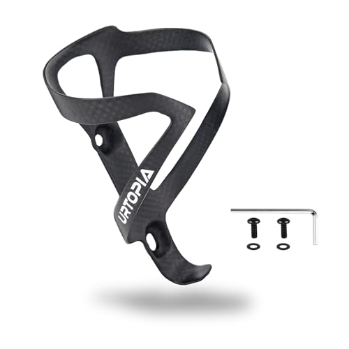 Full Carbon Fiber Bike Water Bottle Holder, Ultra-Light, High Strength