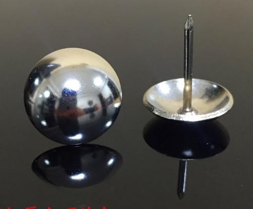 Fasteners Decorative Upholstery Silver Nail Pushpin Doornail Hardware Jewelry Gift Box Sofa Decorative Tacks 14mm*17mm - (Color: Silver)