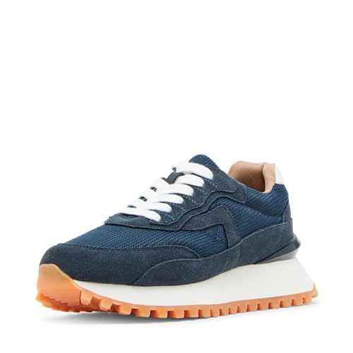 Blondo Women's Waterproof Lois Sneaker, Navy Multi, 10