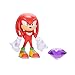 Sonic the Hedgehog 4-inch Knuckles Action Figure with Purple Chaos Emerald Accessory. Ages 3+ (Officially Licensed by Sega)