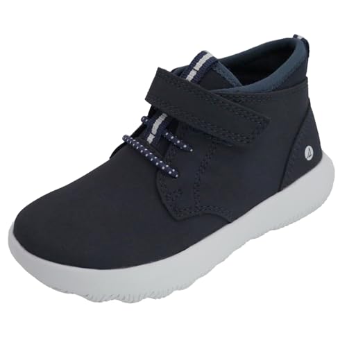 Sperry Toddler Coastal Break Chukka – PU Leather Hook-and-Loop Ankle Boots for Boys & Girls, Lightweight High-Top Fashion Sneakers, Non-Marking Outsole - Navy, Size 7