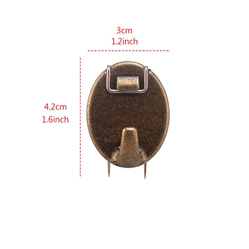 Bami-Lee House 10 Piece Cubicle Hooks For Fabric Panels At Your Office Or Wall Paper At Home,Kitchen,Room,Board (Bronze) #TOP1