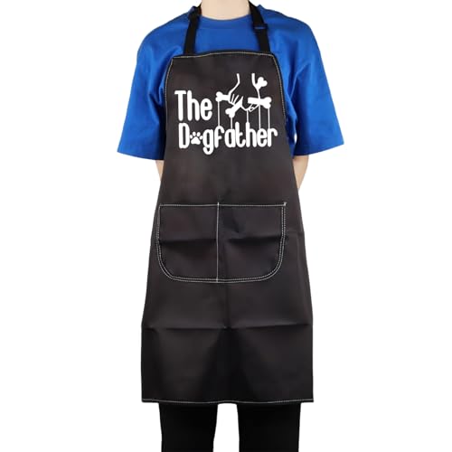 Dog Father Cooking Apron with Pockets