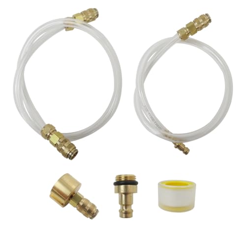 JRSHOME Upgraded Hydraulic Steering Kit System Bleeder Filler Hose Boat Bleed Kit to Replenish Oil for The Ship‘s Steering System Flui-Work with Nearly All Hydraulic Steering Fluid Brands