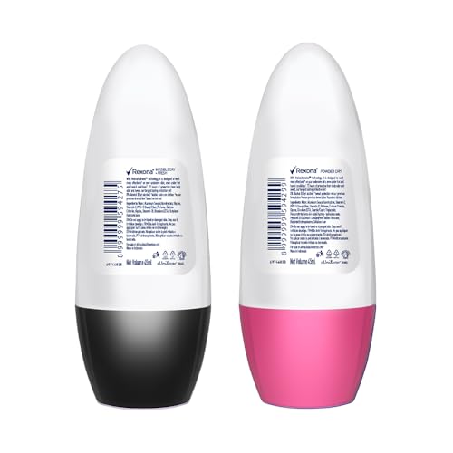 Image of Rexona Roll-On Deodorant | Invisible Dry + Powder Dry Motion Activated Deo for Women | up to 72Hr odour protection | 45 ML each